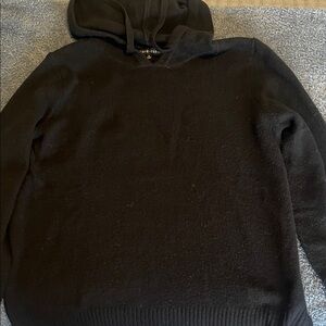Women’s Black Hooded Sweater